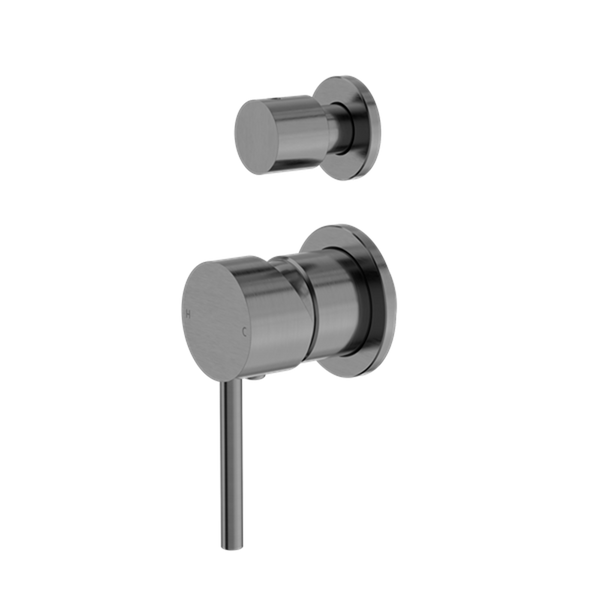 DOLCE SHOWER MIXER WITH DIVERTOR SEPARATE BACK PLATE GUN METAL (NR250811EGM)