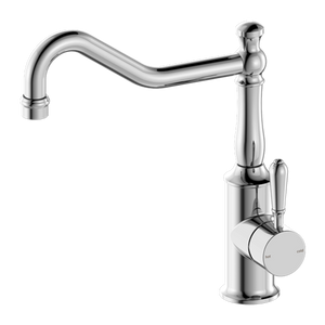 YORK KITCHEN MIXER HOOK SPOUT WITH METAL LEVER CHROME (NR69210702CH)