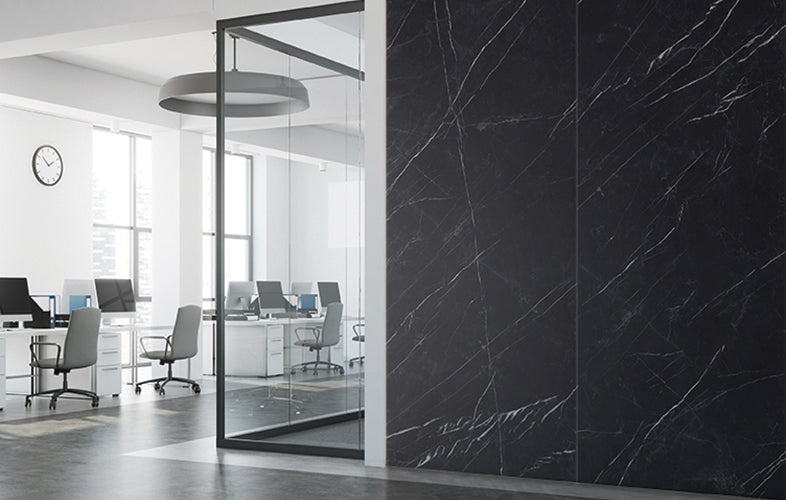 Everstone Superb Marble Natural Finish 300x600mm Made in Italy - Marquina Black