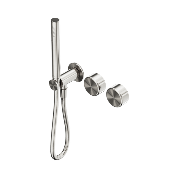 SERENITY PROGRESSIVE SHOWER SYSTEM WITH METAL HANDLE AND SLIM SHOWER BRUSHED NICKEL (24E024BN)