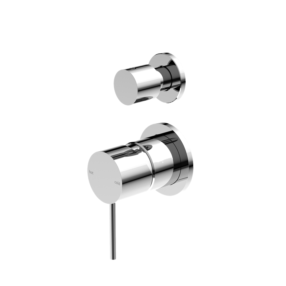 MECCA SHOWER MIXER WITH DIVERTOR SEPARATE BACK PLATE CHROME (NR221911SCH)