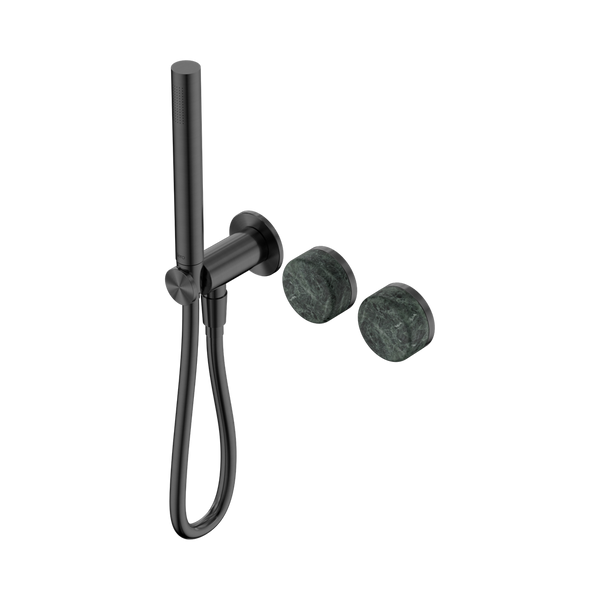 SERENITY PROGRESSIVE SHOWER SYSTEM WITH VERDE ALPI HANDLE AND SLIM SHOWER GUN METAL (24E020GM)