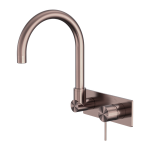 MECCA WALL BASIN/BATH MIXER SWIVEL SPOUT BRUSHED BRONZE (NR221910QBZ)
