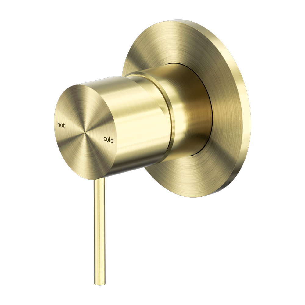 MECCA SHOWER MIXER 80MM PLATE BRUSHED GOLD (NR221911BG)