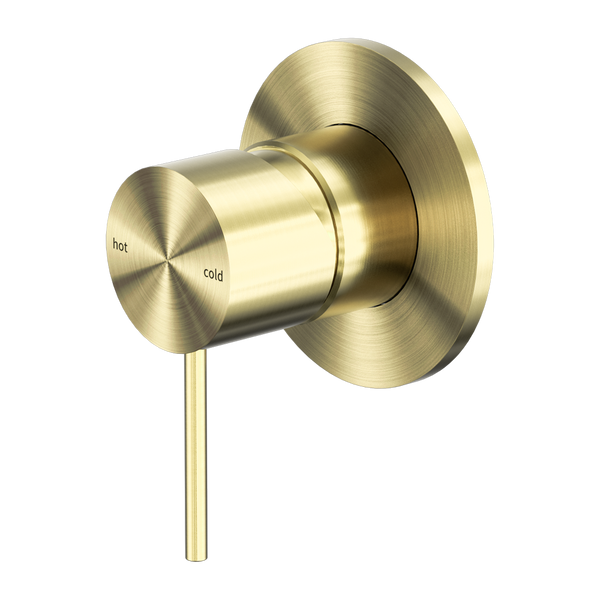 MECCA SHOWER MIXER 80MM PLATE BRUSHED GOLD (NR221911BG)