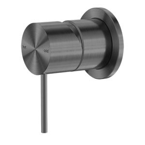 MECCA SHOWER MIXER 60MM PLATE GUN METAL (NR221911HGM)