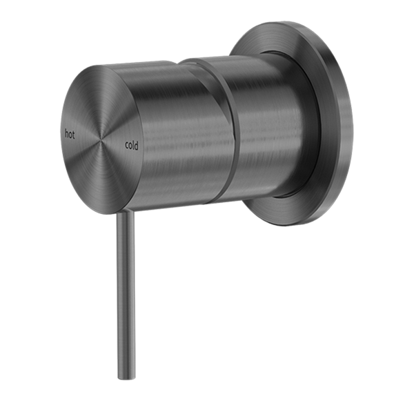 MECCA SHOWER MIXER 60MM PLATE GUN METAL (NR221911HGM)