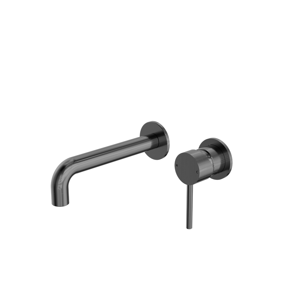 Dolce Wall Basin/Bath Mixer Separate Back Plate Gun Metal (NR250810cGM)