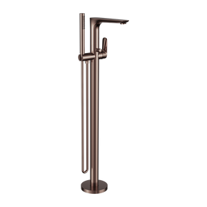 Bianca Freestanding Bath Mixer With Hand Shower Brushed Bronze (NR321503aBZ)