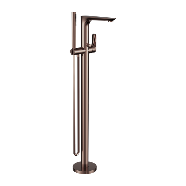 Bianca Freestanding Bath Mixer With Hand Shower Brushed Bronze (NR321503aBZ)