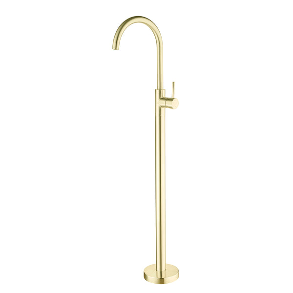MECCA FREESTANDING BATH MIXER BRUSHED GOLD (NR210903a01BG)