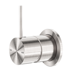 MECCA SHOWER MIXER 60MM HANDLE UP PLATE BRUSHED NICKEL (NR221911JBN)