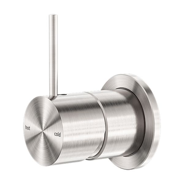 MECCA SHOWER MIXER 60MM HANDLE UP PLATE BRUSHED NICKEL (NR221911JBN)