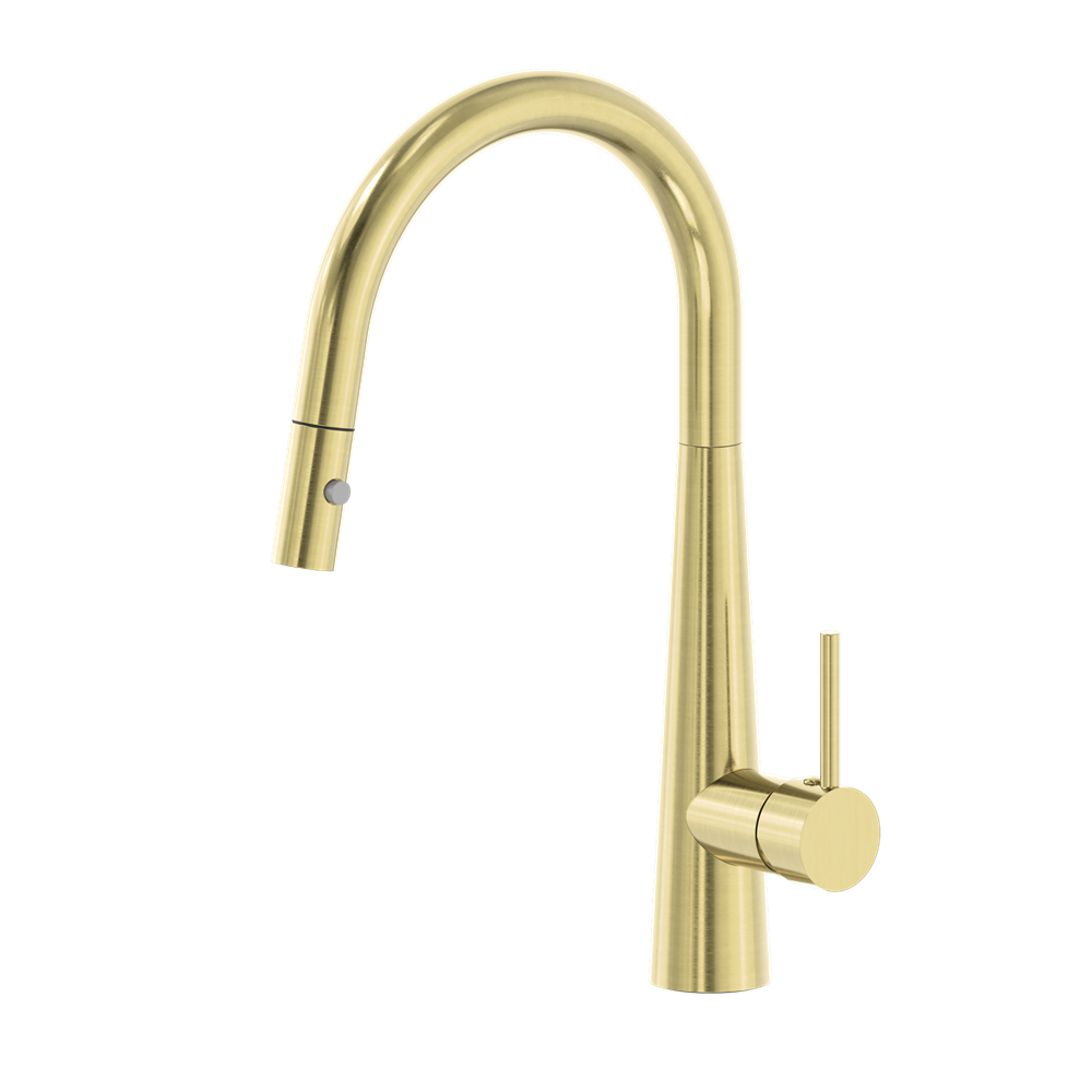 DOLCE PULL OUT SINK MIXER WITH VEGIE SPRAY FUNCTION BRUSHED GOLD (NR581009cBG)