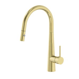 DOLCE PULL OUT SINK MIXER WITH VEGIE SPRAY FUNCTION BRUSHED GOLD (NR581009cBG)