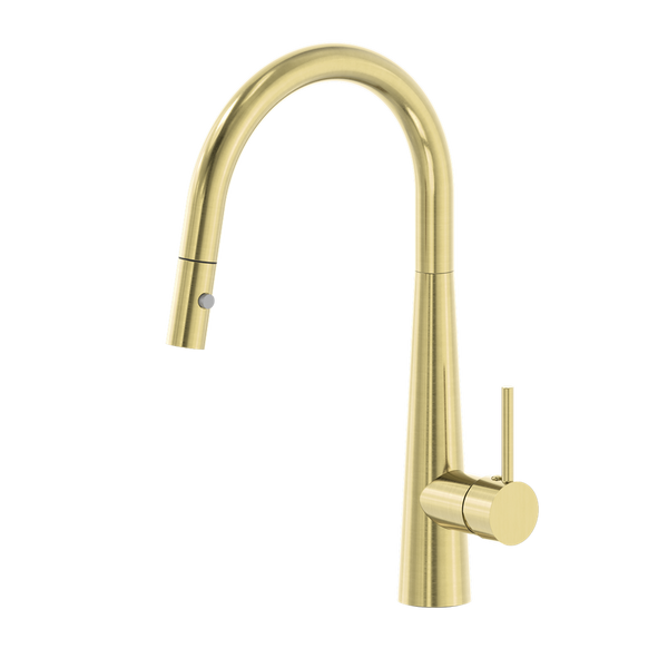 DOLCE PULL OUT SINK MIXER WITH VEGIE SPRAY FUNCTION BRUSHED GOLD (NR581009cBG)