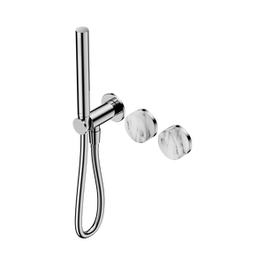 SERENITY PROGRESSIVE SHOWER SYSTEM WITH ARABESCATO CORCHIA HANDLE AND SLIM SHOWER CHROME (24E022CH)