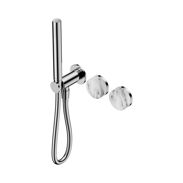 SERENITY PROGRESSIVE SHOWER SYSTEM WITH ARABESCATO CORCHIA HANDLE AND SLIM SHOWER CHROME (24E022CH)