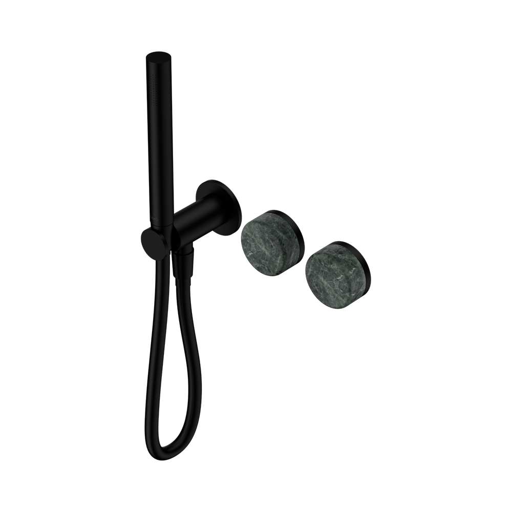 SERENITY PROGRESSIVE SHOWER SYSTEM WITH VERDE ALPI HANDLE AND SLIM SHOWER MATTE BLACK (24E020MB)