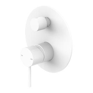 MECCA SHOWER MIXER WITH DIVERTOR MATTE WHITE (NR221911AMW)