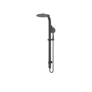 ASTRA RAIN ROUND TWIN SHOWER SINGLE HOSE MATTE BLACK (NR281305aMB)