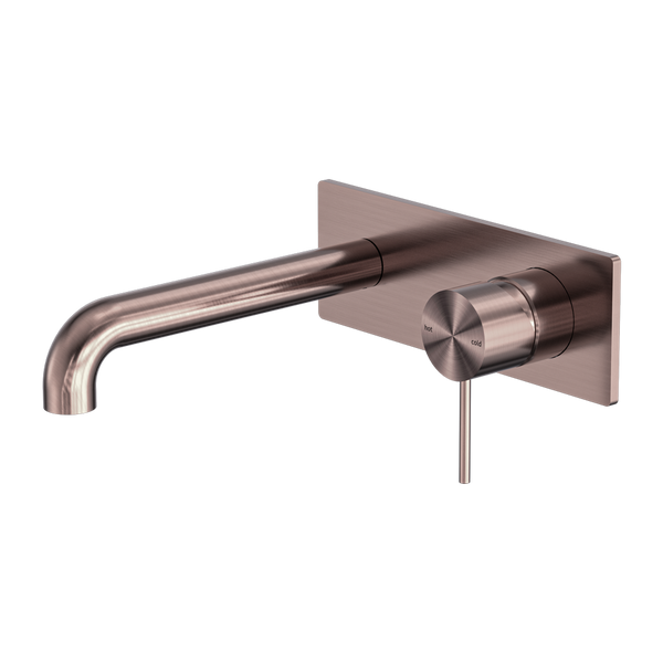 MECCA WALL BASIN/BATH MIXER 120/160/185/230/260MM BRUSHED BRONZE