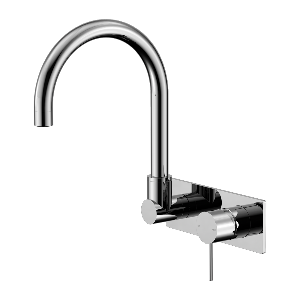 MECCA WALL BASIN/BATH MIXER SWIVEL SPOUT CHROME (NR221910QCH)