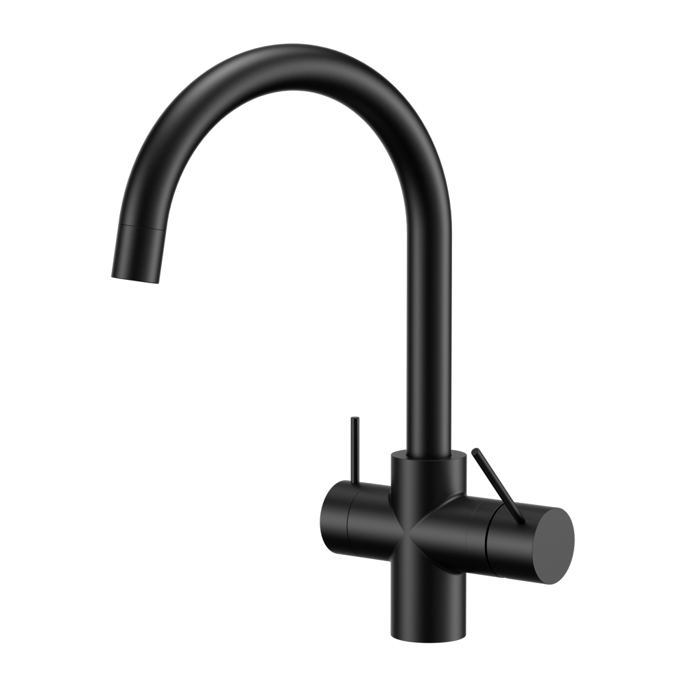 Mecca 3 Way Filtered Mixer Tap Matte Black (NR221907eMB)