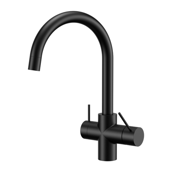 Mecca 3 Way Filtered Mixer Tap Matte Black (NR221907eMB)