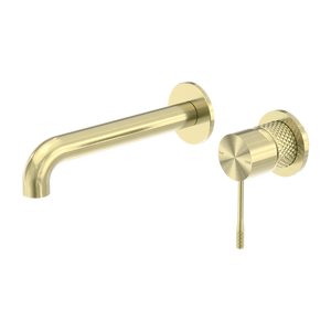 OPAL WALL BASIN/BATH MIXER SEPARATE BACK PLATE 120/160/185/230/260MM BRUSHED GOLD