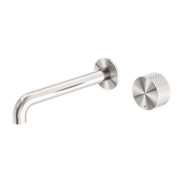 OPAL PROGRESSIVE WALL BASIN/BATH SET 120/160/185/230/260MM BRUSHED NICKEL