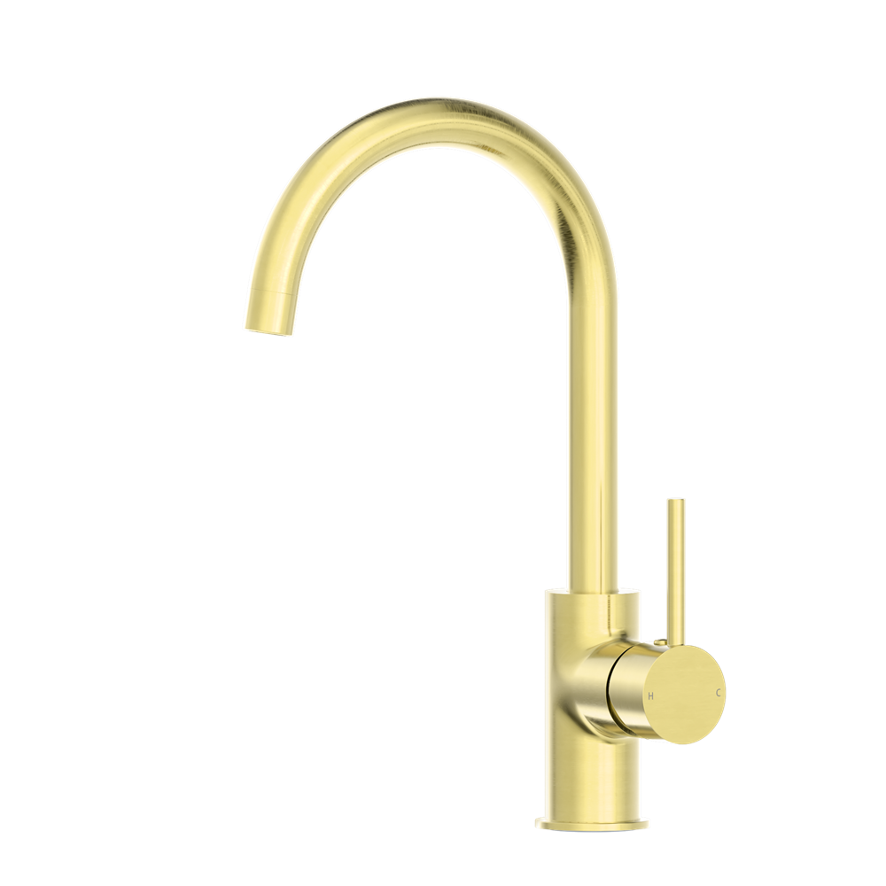 DOLCE KITCHEN MIXER GOOSENECK BRUSHED GOLD (NR250807BG)