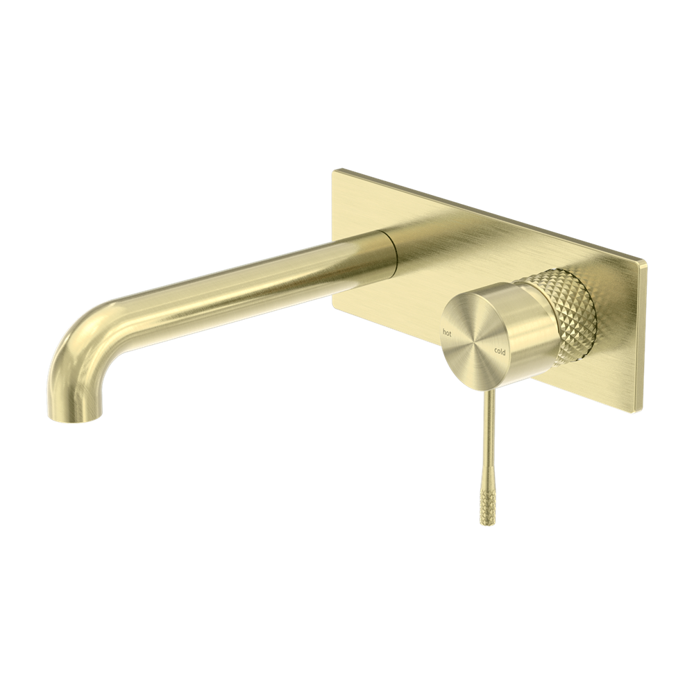 OPAL WALL BASIN/BATH MIXER 120/160/185/230/260MM BRUSHED GOLD
