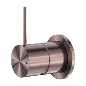 MECCA SHOWER MIXER 60MM HANDLE UP PLATE BRUSHED BRONZE (NR221911JBZ)