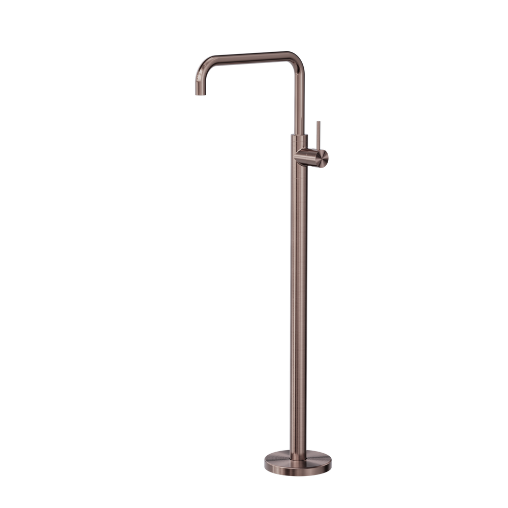 MECCA FREESTANDING BATH MIXER SQUARE SHAPE BRUSHED BRONZE (NR221903bBZ)