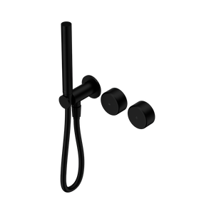 SERENITY PROGRESSIVE SHOWER SYSTEM WITH METAL HANDLE AND SLIM SHOWER MATTE BLACK (24E024MB)