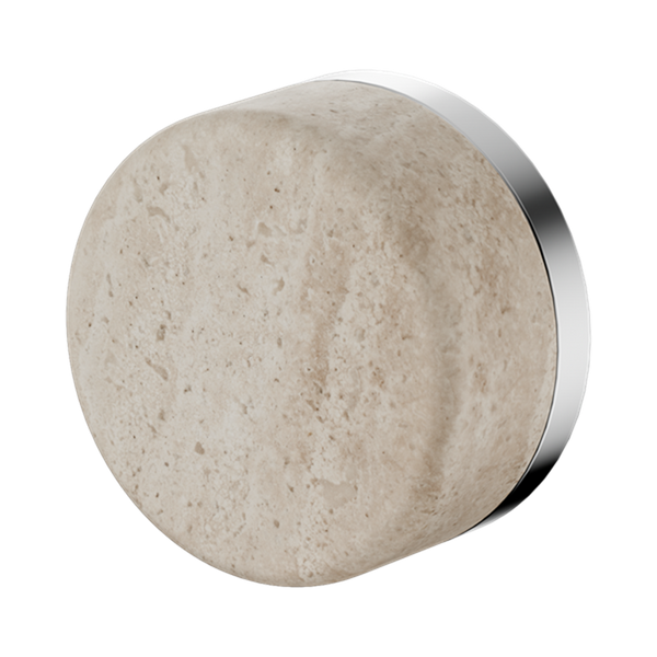 SERENITY PROGRESSIVE SHOWER MIXER WITH ROME TRAVERTINE HANDLE CHROME (24E003CH)