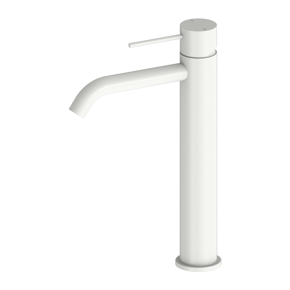 MECCA TALL BASIN MIXER MATTE WHITE (NR221901aMW)