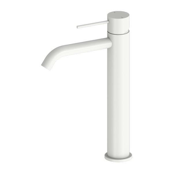 MECCA TALL BASIN MIXER MATTE WHITE (NR221901aMW)