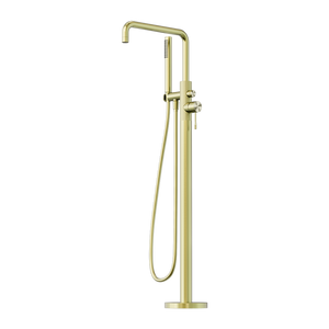 OPAL FREESTANDING BATH MIXER WITH HAND SHOWER BRUSHED GOLD (NR251903aBG)