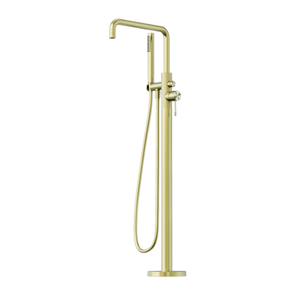 OPAL FREESTANDING BATH MIXER WITH HAND SHOWER BRUSHED GOLD (NR251903aBG)