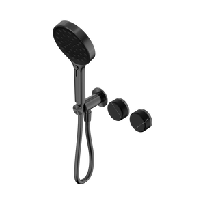 SERENITY PROGRESSIVE SHOWER SYSTEM WITH MARQUINA BLACK HANDLE AND SERENITY HAND SHOWER GUN METAL (24E132GM)
