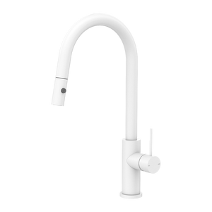 MECCA PULL OUT SINK MIXER WITH VEGIE SPRAY FUNCTION MATTE WHITE (NR221908MW)