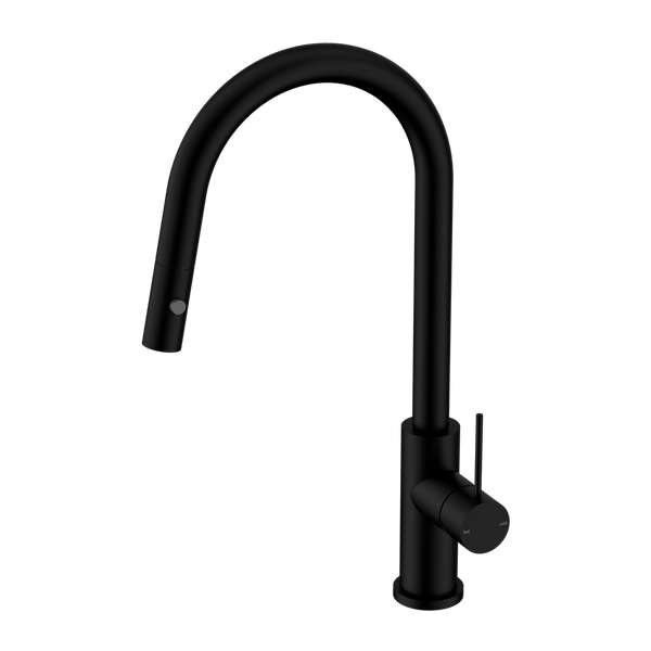 MECCA PULL OUT SINK MIXER WITH VEGIE SPRAY FUNCTION MATTE BLACK (NR221908MB)