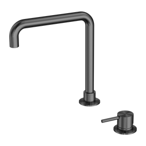 MECCA HOB BASIN MIXER SQUARE SWIVEL SPOUT GUN METAL (NR221901cGM)