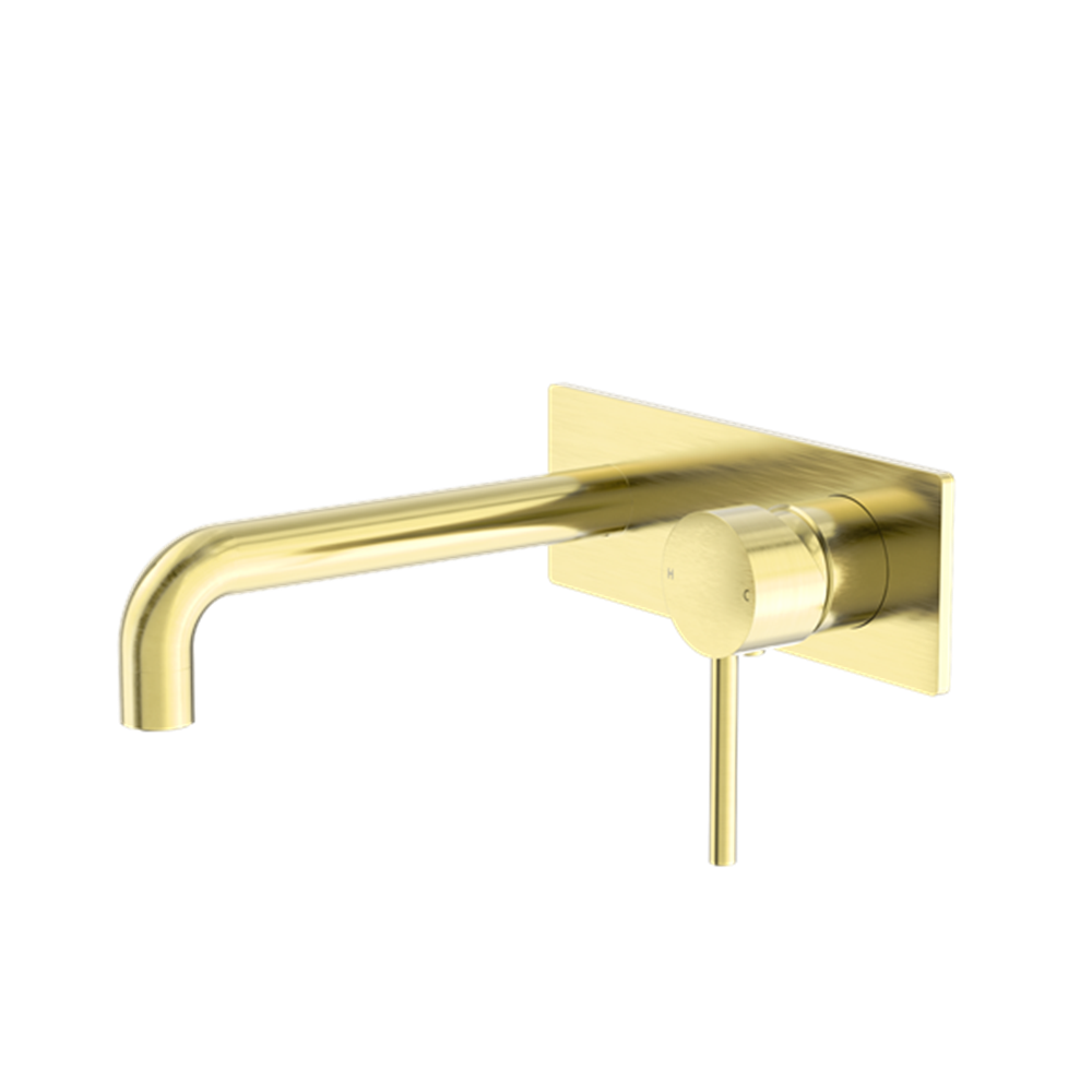 DOLCE WALL BASIN/BATH MIXER BRUSHED GOLD (NR250810BBG)