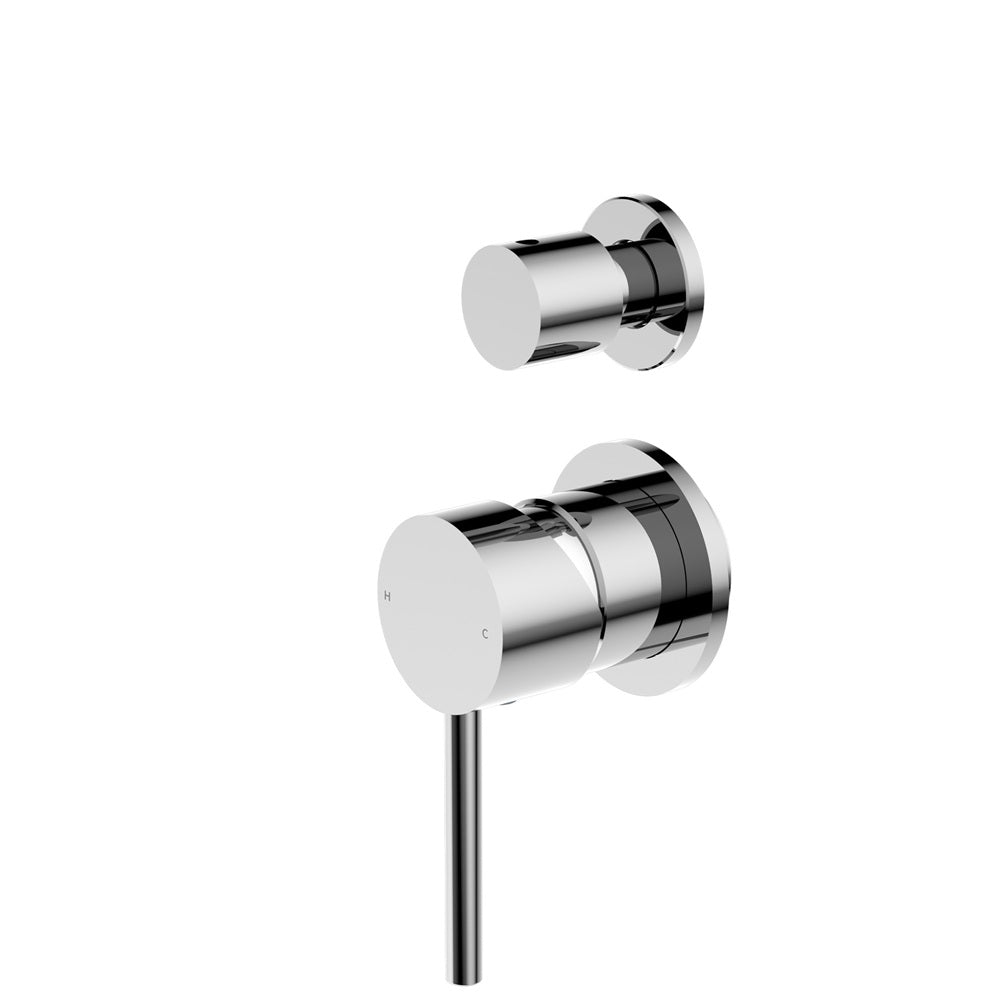 DOLCE SHOWER MIXER WITH DIVERTOR SEPARATE BACK PLATE CHROME (NR250811ECH)