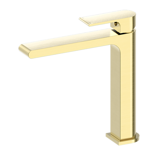 BIANCA MID TALL BASIN MIXER BRUSHED GOLD (NR321501DBG)