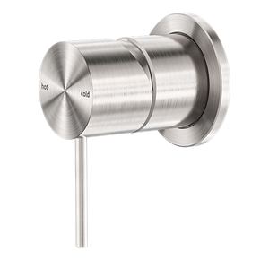 MECCA SHOWER MIXER 60MM PLATE BRUSHED NICKEL (NR221911HBN)