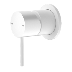 MECCA SHOWER MIXER 60MM PLATE MATTE WHITE (NR221911HMW)